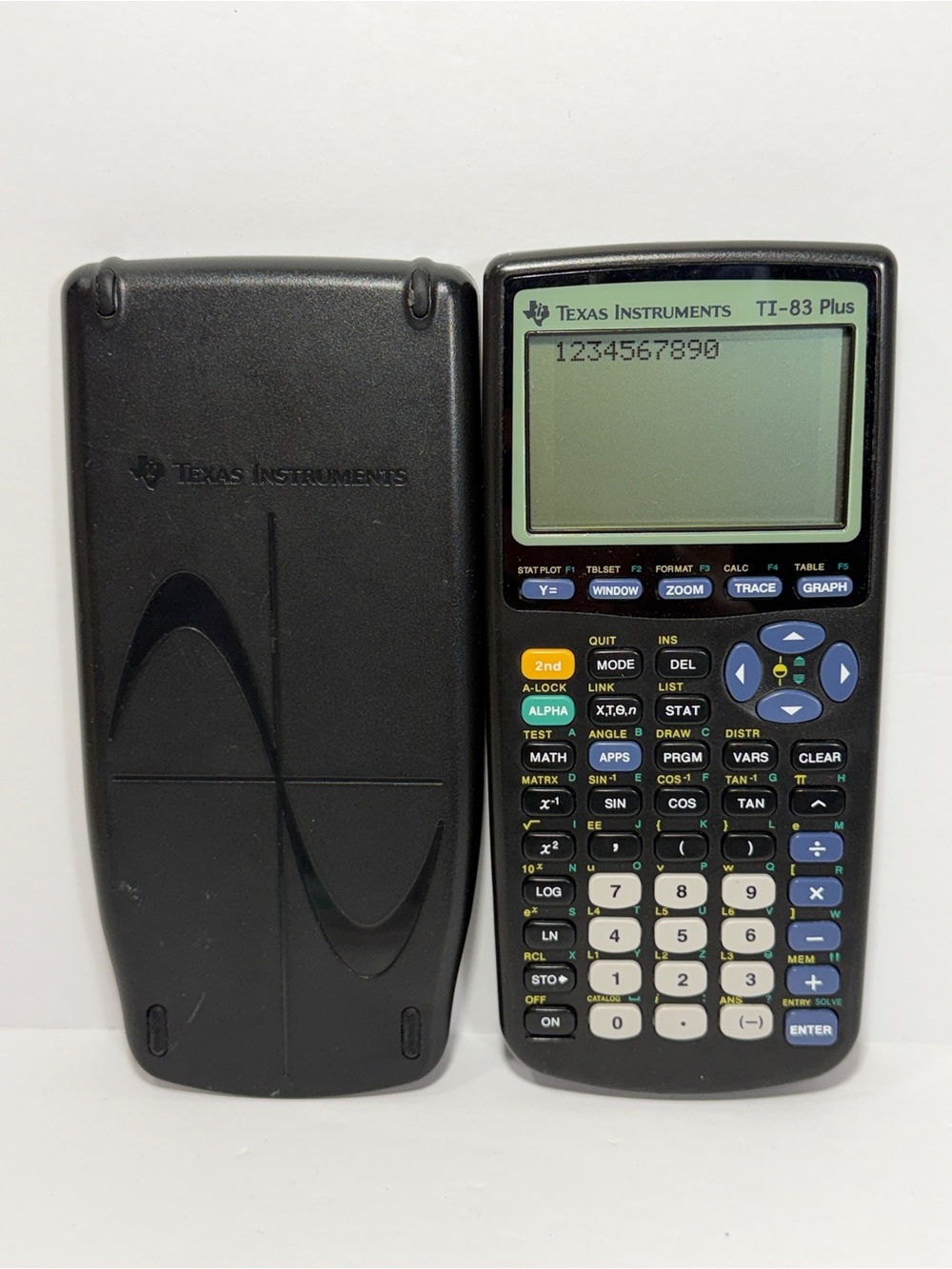 Texas Instruments TI-83 Plus Graphing Calculator With Cover TESTED WORKS